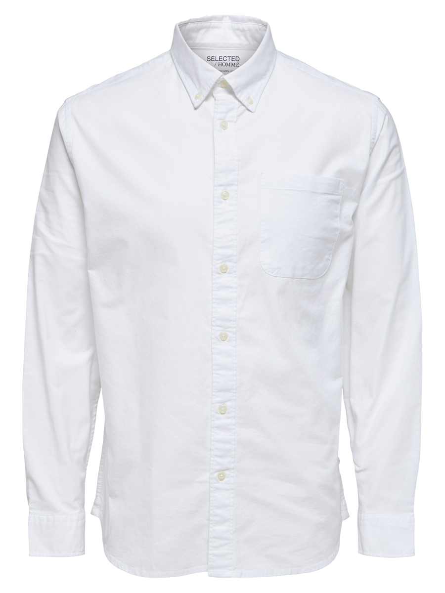 Selected Men Skjorter 16077359_white_L - Bygholm Menswear